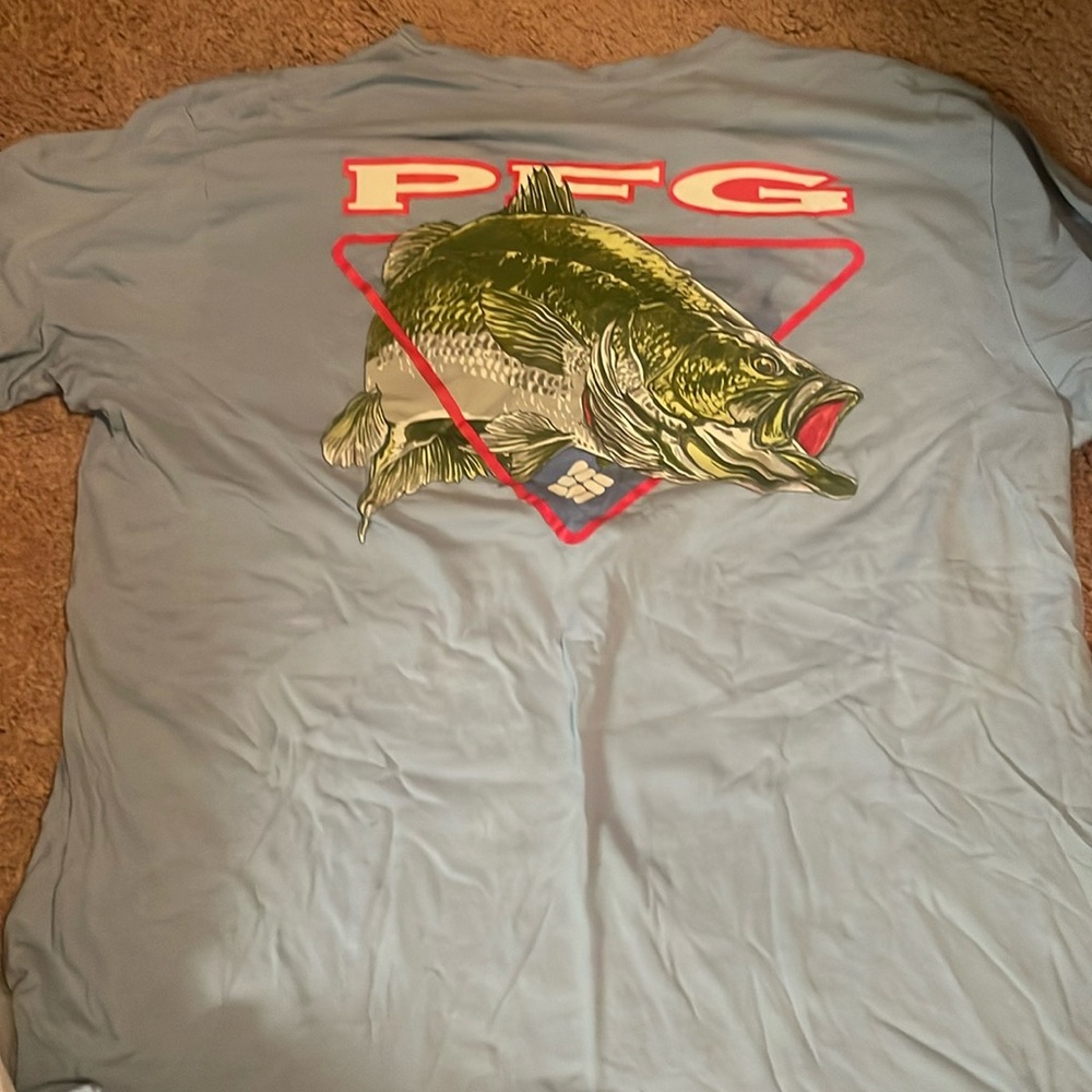 blue columbia PGF shirt